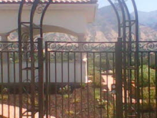 arched metal fencing