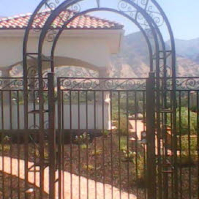 arched metal fencing